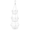 3‑Tier Flower Basket Iron Wire Hanging Vegetable Storage Fruit Organizer