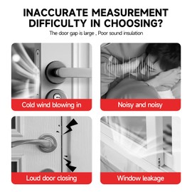 Weather Stripping for Doors/Windows,20 Feet Cuttable Insulation Self-Adhesive Weatherstrip,Collision Avoidance Rubber Weatherproof Doors Seals and Windows Seal Strip.（White）