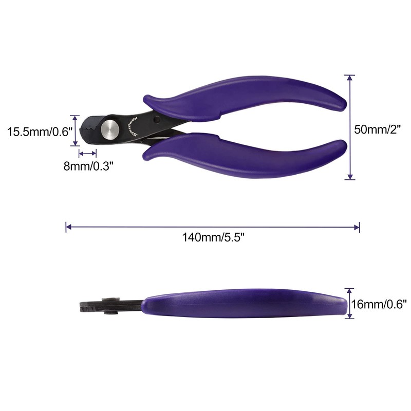SPEEDWOX 5.5" Memory Wire Cutting Pliers with 200 Loops Memory