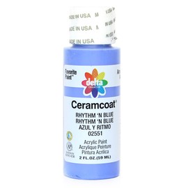 Plaid Delta 2551 Ceramcoat Acrylic Paint, 2-Ounce, Rhythm 'N Blue