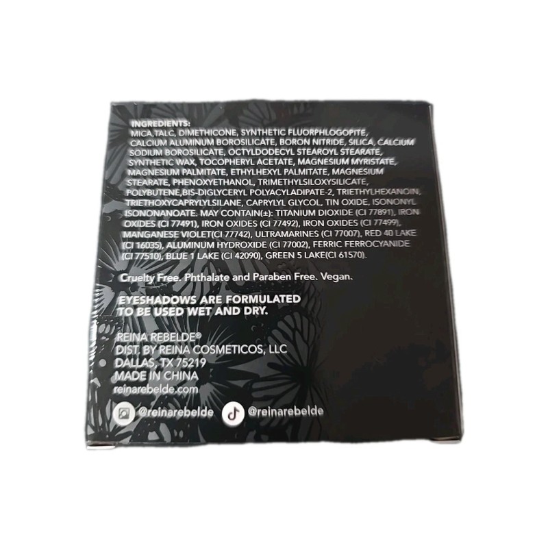 Reina Rebelde Eyeshadow Palette 7 SIRENA Wet Dry Eye Colors
