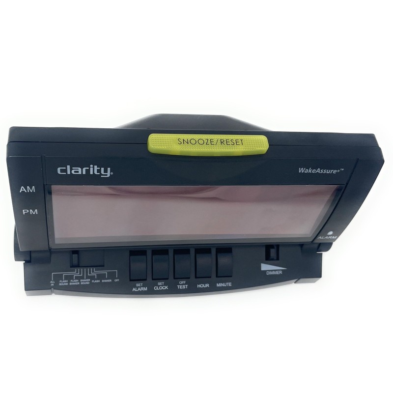 Clarity Wake Assure+ Desktop Alarm Clock with Vibrating Bed Shaker