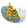 Solar Snail Statue Waterproof Cute Snail Figurine Succulents Garden Ornament