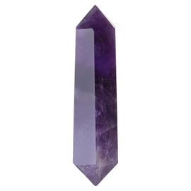 GUJOXILA 8-9 cm Amethyst Large Crystals Stones Hexagonal Gemstones Healing Stones Natural Gemstone Tower Hexagonal Point Crystal Reiki Energy Stone Meditation Gemstone 1 Piece