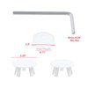LC LICTOP Wall Hung Toilet Fixing Bolts Kit, Zinc Plated