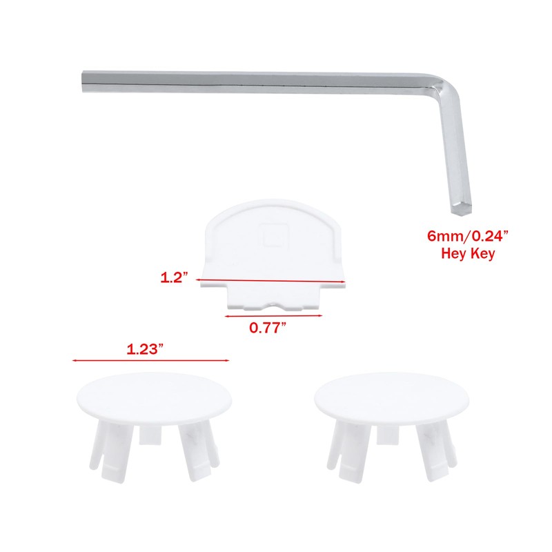 LC LICTOP Wall Hung Toilet Fixing Bolts Kit, Zinc Plated