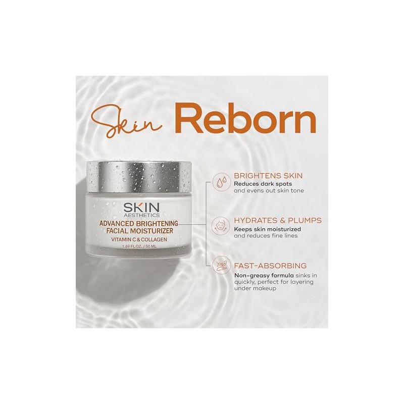 Vitamin C and Collagen Daily Face Moisturizer - Reduce Fine