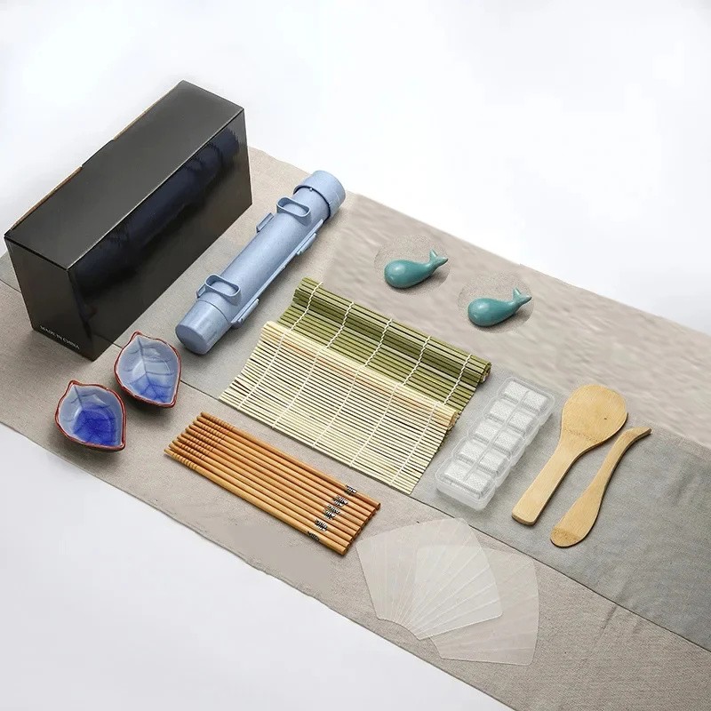 DIY Sushi Maker Set B with Sushi Bazooka, Bamboo Rolling
