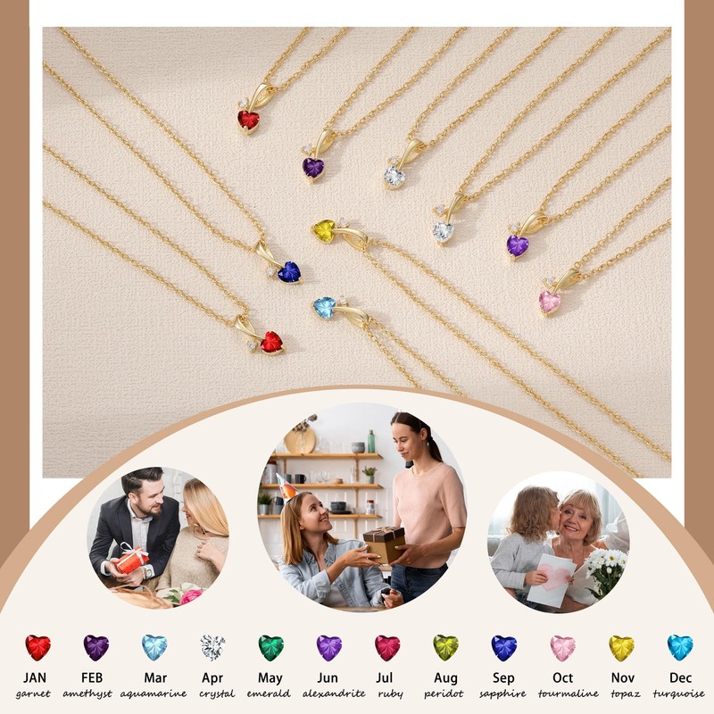 Mother's Day Gifts for Mom, Gold Necklace for Women with