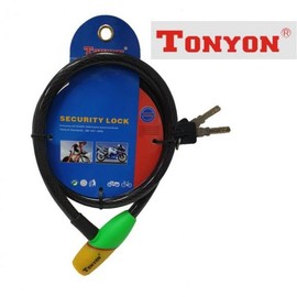 Tonyon 401 Color Bundle Bicycle Lock Wire Lock Bicycle Lock Motorcycle Key Cable Lock / 톤욘401 칼라뭉치 자전거자물쇠 와이어락 자전거 락 오토바이 열쇠 줄자물쇠