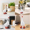Desk Goose 7 inch - Desktop Goose Statue w/Base -