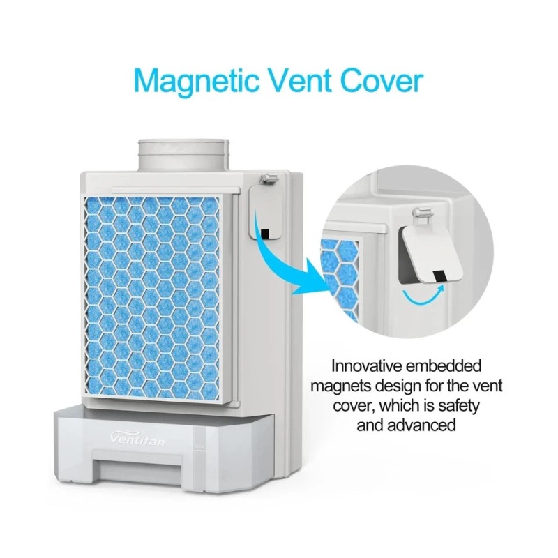 Ventifan Indoor Dryer Vent, Dryer Vent with Stainless Steel Screen