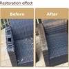FAMMOM Wicker Repair Material， Flat Synthetic Rattan Weaving Material Plastic