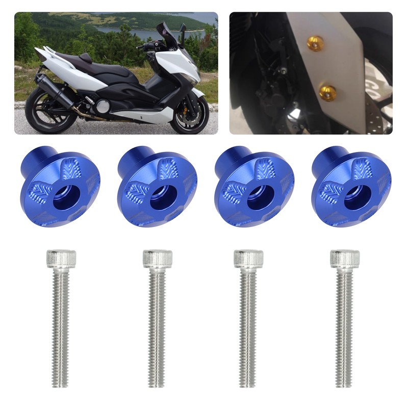 4Pcs Motorcycle Front Fender Frame Slider Screw Fit for YAMAHA