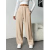 PINSPARK Women's Baggy Sweatpants High Elastic Waist Casual Wide Leg