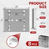 4 Pcs E Track Plate | E-Track Backing Plate Installation