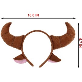 Plush Animal Ears Headband Animal Headband with Ears, Animal Ears Headpiece Cartoon Animal Ears Hair Accessories, Headpiece, Cute Cosplay Costume Accessory for Carnival, Fancy Dress, Theme Party