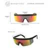 ShadyVEU Retro Performance Mirrored Sports TR90 Unbreakable Sunglasses Extendable Arms