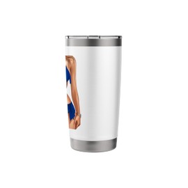 Barbadian Flag Heritage Bikini Outfit for Women Barbados Stainless Steel Insulated Tumbler