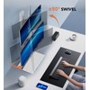 Dual Monitor Stand - Vertical Stack Screen Free-Standing Monitor Riser