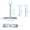Seimneire 6pcs 3 Inch Floating Shelf Bracket, Heavy Duty Hidden