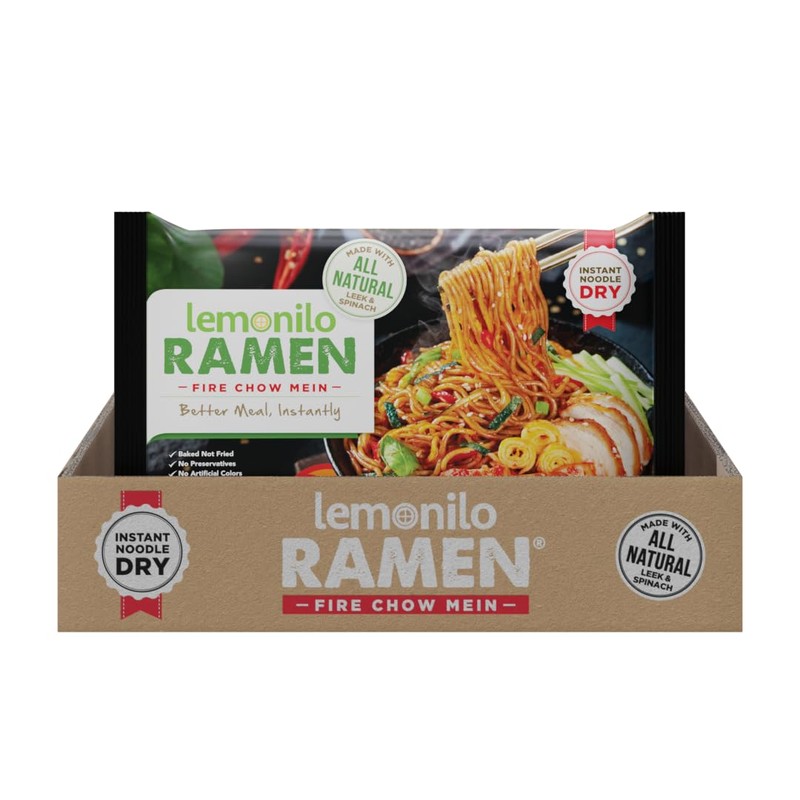 Lemonilo Ramen - Fire Chow Mein - Healthy Instant Ramen