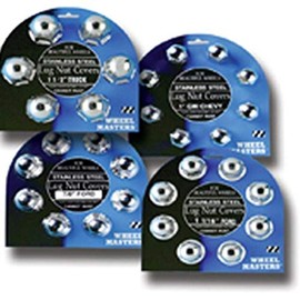 Wheel Masters 8010 1" Stainless Steel Lug Nut Cover - Pack of 8