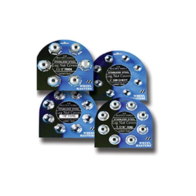 Wheel Masters 8010 1" Stainless Steel Lug Nut Cover -