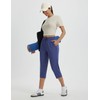 baleaf Womens Yoga Capri Pants with Zipper Pockets Summer Drawstring
