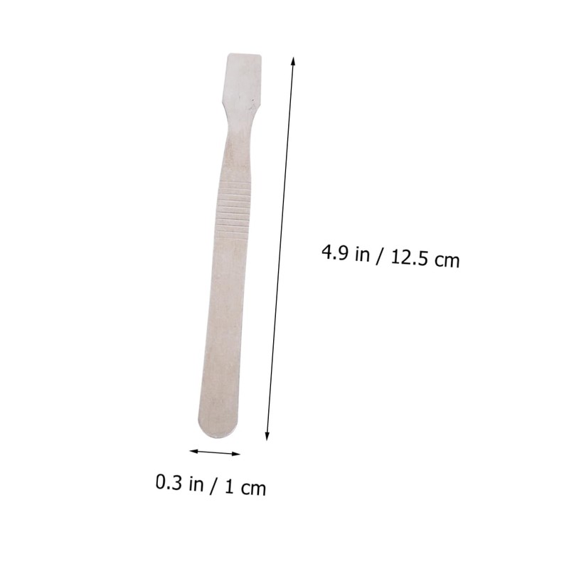 EXCEART Tin Paste Mixing Tablet Clamshell Metal Spatula - Stainless