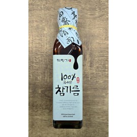 KOREAC_ 한국 참기름 Korean Mildly Roasted Pure Sesame Oil 180ml (100% Korean Sesame Seeds)