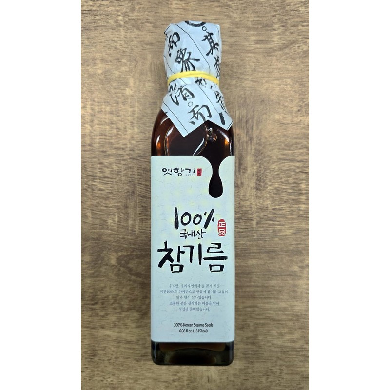 KOREAC_ 한국 참기름 Korean Mildly Roasted Pure Sesame Oil 180ml