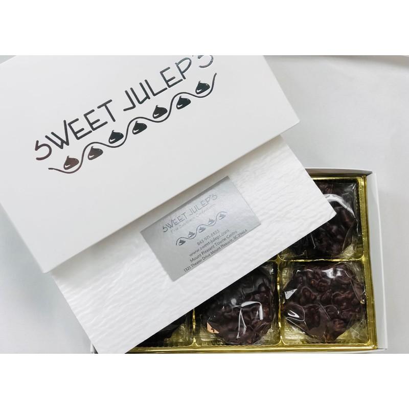 Chocolate Pecan Pralines (12 Count) | Charleston Chocolate Pralines |