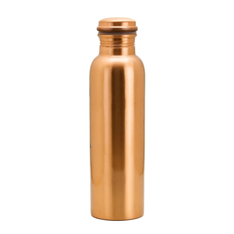 Copper Water Bottle - 30 Oz Large - A Peacock