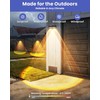 Etetale Solar Fence Lights Outdoor, 20 Pack Warm White/RGB Fence