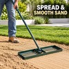 Outsunny 36 Inch Lawn Leveling Rake, Powder Coated Steel Head