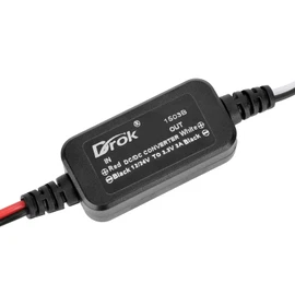 DROK 12v Power Supply, DC 8-32V to 3.3V 3A Step Down Converter, 24V 12V Buck Converter DC to DC Converter, DC Voltage Regulator Step Down Transformer for Vehicle Car Truck RV Solar Panels
