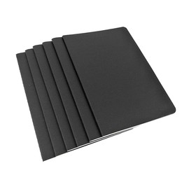 ALIMITOPIA Pocket Notebook 6 pack Black Softcover Thread-bound Small Notebook Journal Diary Memo NotePad,A6 Size(3.5"X5.5"),30 sheets(Ruled Pages)