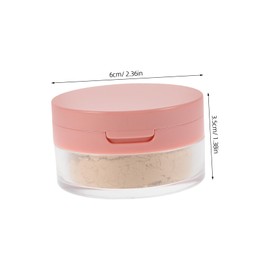 Beavorty Beauty Setting Powder with Puff Loose Face Powder for Non-comedogenic Breathable Summer Suitable Wash Friendly