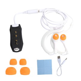 4GB IPX8 Waterproof MP3 Player for Swimming and Running with Clip, MP3 Player Waterproof with Underwater Headphones, Supports FM Function