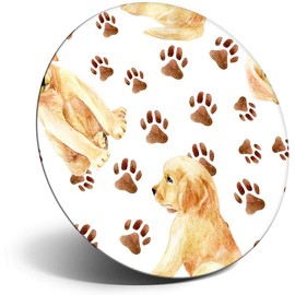 Destination Vinyl ltd Magnet for Refrigerator, Fridge - Cute Retriever Labrador Dog Animals for Office, Cabinet and Whiteboard, Magnetic Stickers, 8448