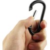 6 PCS Carabiner Keychain Clip -3" Aluminum Carabiner D Ring,