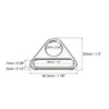 sourcing map Triangular Adjuster with Swivel Bracket D Ring Buckle,