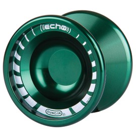 Duncan Toys Echo 2 YoYo [Verde], YoYo de Nivel Profesional no Sensible, rodamiento cóncavo