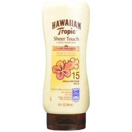 Hawaiian Tropic Sheer Touch Broad Spectrum Sun Care Lotion, SPF 15, Coconut, 8 Fl Oz