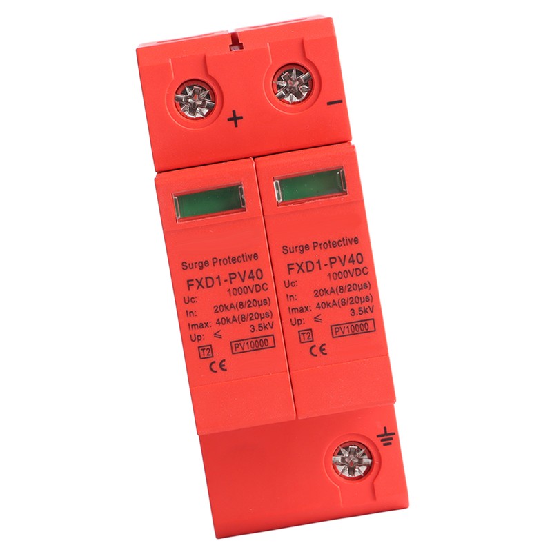 Voltage Surge Arrester Device 2P Photovoltaic DC Surge Protector DC1000V