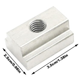 Newnessai 3/8"-16 Thread T-Slot Nut, 4 Pcs Stainless Steel Bed Deck Rails Mounting Accessories, Replacement for Toyota Tacoma Tundra Track System