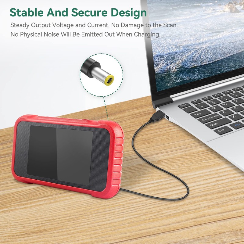 FITE ON USB Charging Cable Cord Replacement for Launch CRP123X