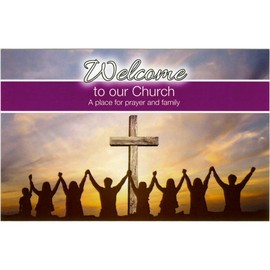 Welcome to our Church Visitor Information Pew Cards (Pack of 100)