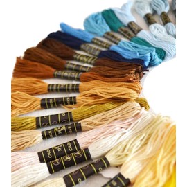 Yotsuba 50X Multicolor Egyptian Cross Stitch Cotton Sewing Embroidery Thread Floss Rainbow Color